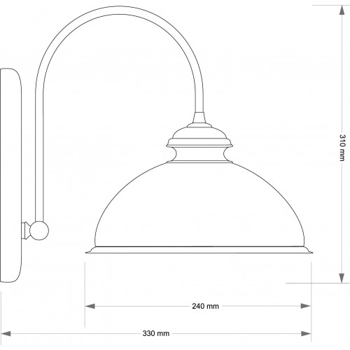 Бра Kutek LIDO LID-K-1(P)GR