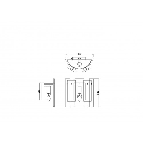 Настенный светильник (бра) Freya Modern Ottimo FR5198WL-01BS