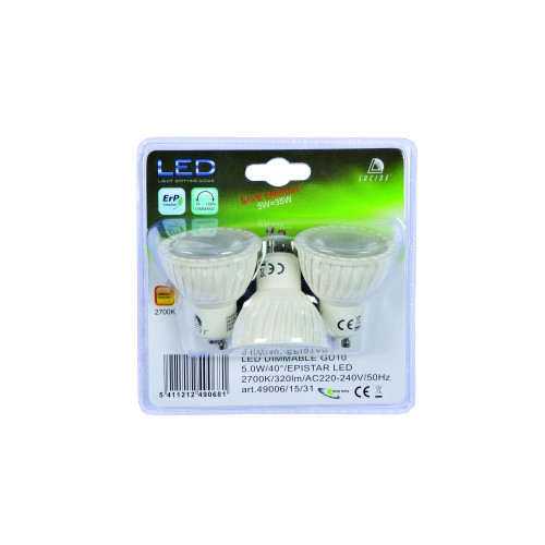 Лампочка светодиодная диммируемая Lucide LED BULB 49006/15/31 3 шт.