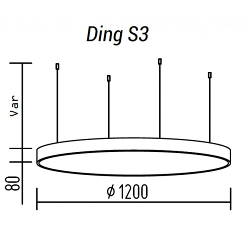 Подвесной светильник TopDecor Ding S3 10