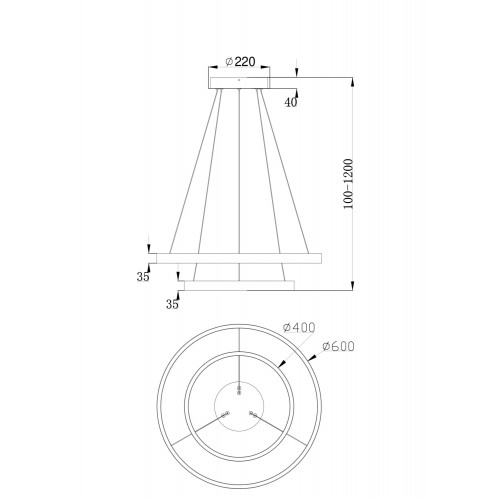 Подвесной светильник Maytoni Rim MOD058PL-L55B4K