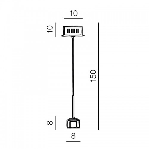 Светильник подвесной Azzardo Box 1 AZ0036