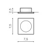 Светильник встраиваемый Azzardo Ivo Square AZ1825