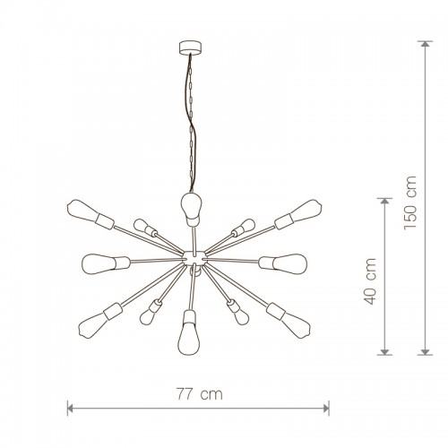 Подвесная люстра Nowodvorski Rod 9027