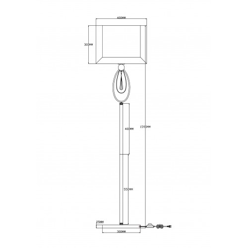 Торшер Moderli Dark V2581-1F