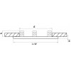 Рамка для точечного светильника Domino 214637