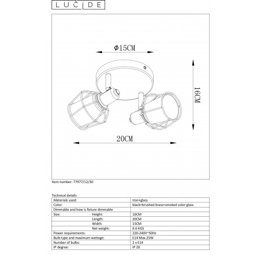 Спот Lucide NILA 77977/12/30