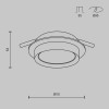 Встраиваемый светильник Maytoni Downlight Hoop DL086-GX53-RD-WB