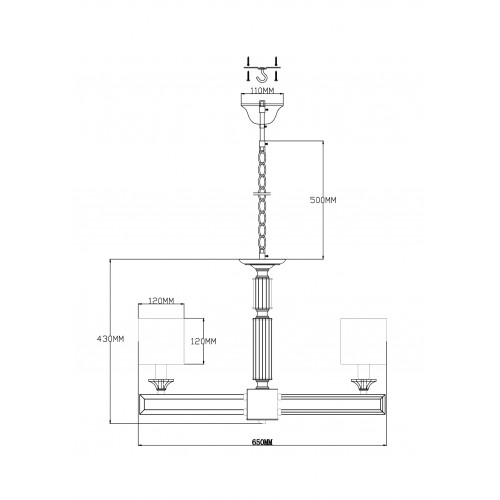 Люстра Moderli Katar V2622-5P