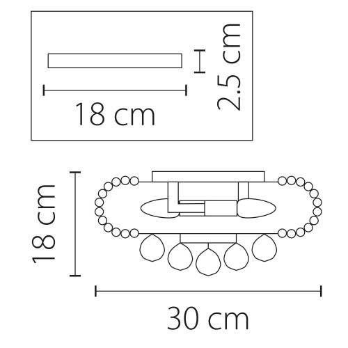 Люстра потолочная Osgona Monile 704034