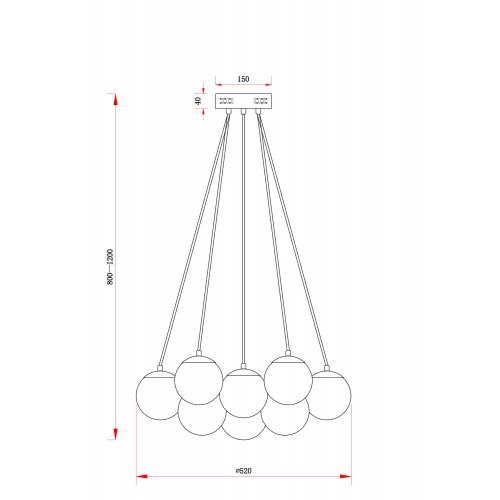 Подвесной светильник Freya FR5231PL-13CH