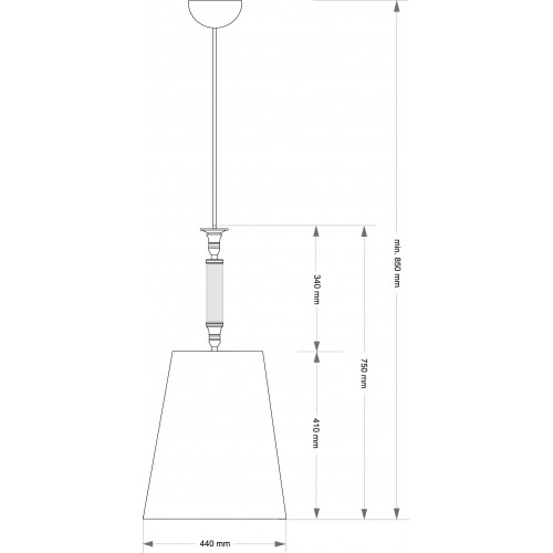 Светильник подвесной Kutek NAPOLI NAP-ZWD-1(P/A)