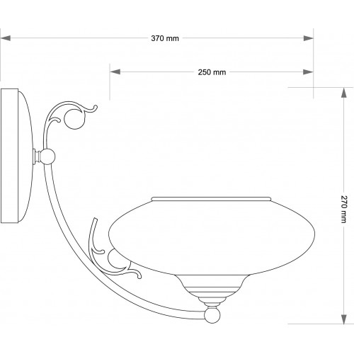 Бра Kutek CASAMIA KLOSZ CAS-K-1(P)