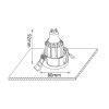 Светильник встраиваемый Crystal Lux CLT 002C1 BL