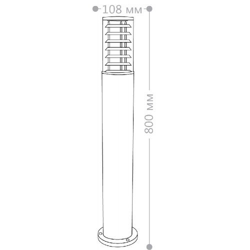 Наземный уличный светильник столб Feron DH0805 06302