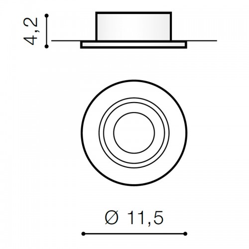 Светильник встраиваемый Azzardo Remo 1 downlight AZ1731