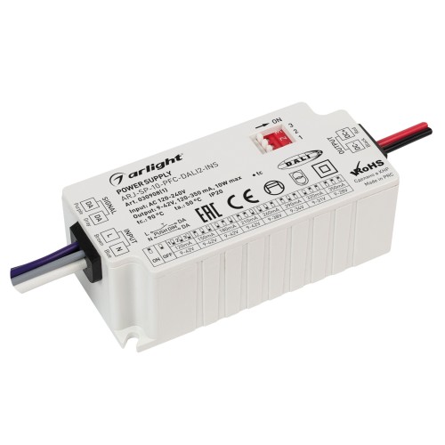 Диммер ARLIGHT DALI-201-10W-350-MINI-PD-SUF (230V, 120-350mА) 030908