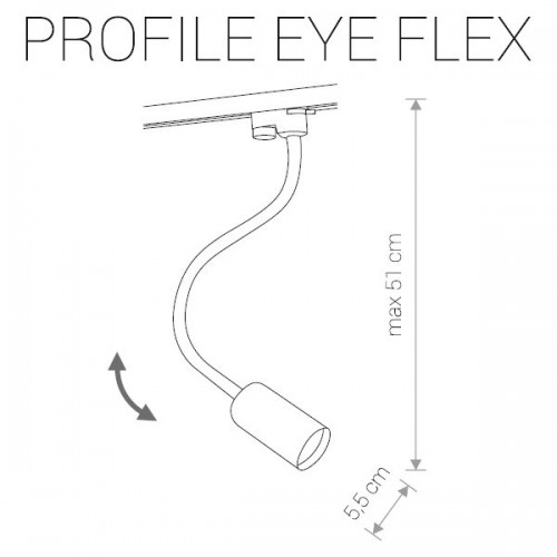 Светильник для трековой системы PROFILE EYE FLEX 9332