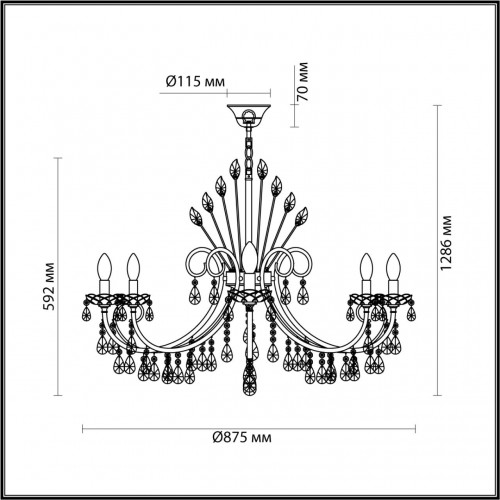 Люстра Odeon Light HALL VERSIA 4977/10