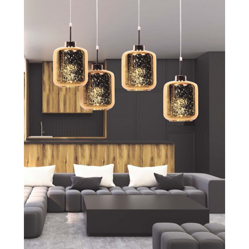 Подвесной светильник Lumina Deco Alacosmo LDP 6811-1 GD