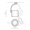 Светильник накладной Azzardo Costa Arm 12W AZ2702