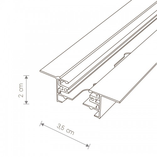 Шинопровод встраиваемый однофазный Nowodvorski Profile Recessed 9014
