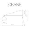 Настенный светильник CRANE 9374