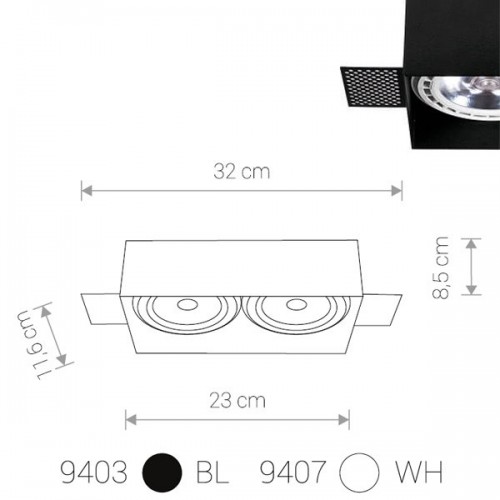 Встраиваемый светильник MOD PLUS 9403