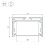 Профиль с экраном SL-LINE-4932-2500 WHITE+OPAL (Arlight, Алюминий)