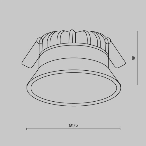 Встраиваемый светильник Maytoni Technical DL055-24W3K-W