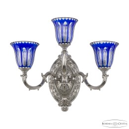 Бра Bohemia Ivele Crystal Verona 7214B12/2+1/210 Ni P2 U Clear-Blue/H-1H