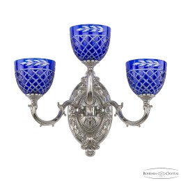 Бра Bohemia Ivele Crystal Verona 7214B12/2+1/210 Ni P1 U Clear-Blue/H-1J