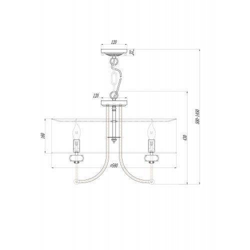 Светильник подвесной Maytoni Roma ARM006PL-06G