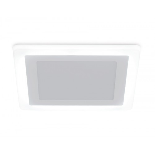 Встраиваемый cветодиодный светильник с подсветкой Ambrella Downlight 12W DCR394