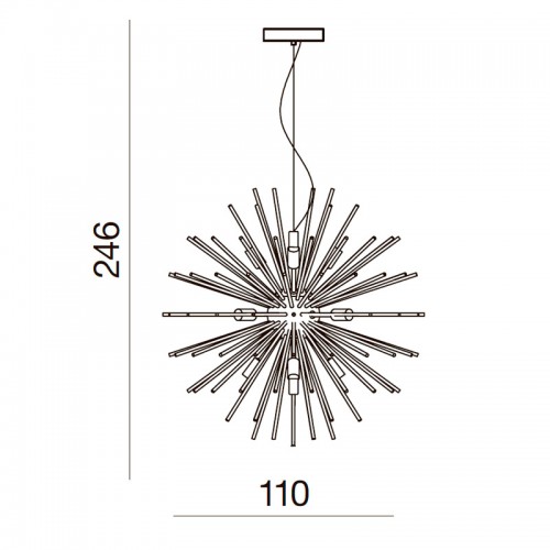 Плафон Azzardo Sirius Stick 110 AZ2117