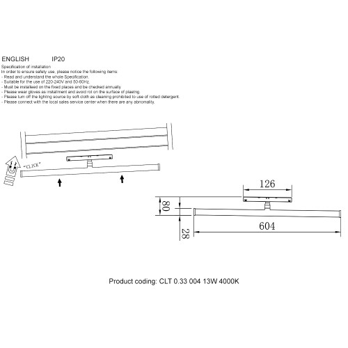 Светильник трековый магнитный Crystal Lux SPACE CLT 0.33 004 13W WH 4000K