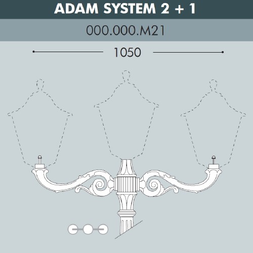 Консоль для паркового фонаря Fumagalli консоль ADAM 000.000.M21.A0