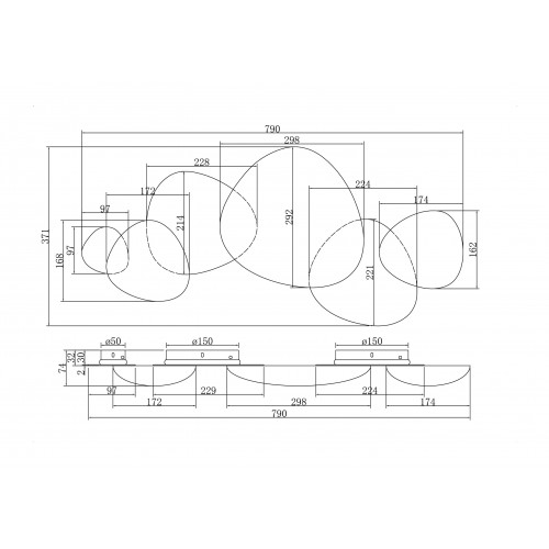 Настенный светильник (бра) Maytoni Modern Jack-stone MOD314WL-L13G3K