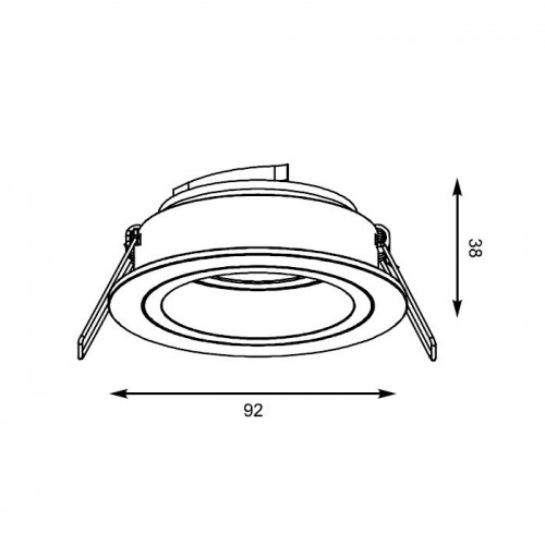 Точечный светильник Zumaline CHUCK DL ROUND WHITE 92699