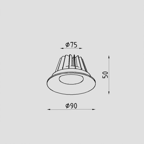 Светильник встраиваемый Lighttech Crater 7W LTZ02001