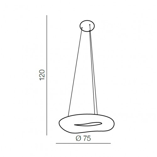 Светильник подвесной Azzardo Donut Pendant 75 CCT AZ2674