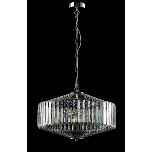 Люстра Crystal Lux FIESTA SP5 CHROME/TRANSPARENTE