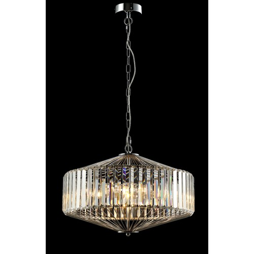 Люстра Crystal Lux FIESTA SP5 CHROME/TRANSPARENTE