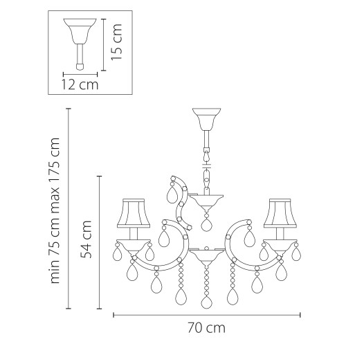 Люстра подвесная Princia 726081