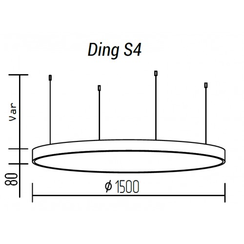 Подвесной светильник TopDecor Ding S4 10