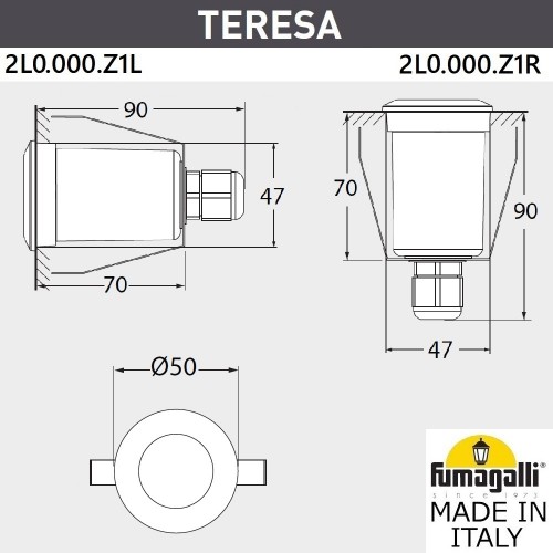 Светильник уличный Fumagalli TERESA 2L0.000.000.LXZ1L