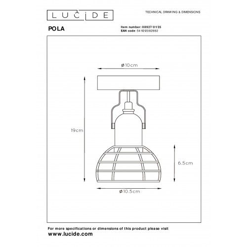 Спот Lucide PAULIEN 08927/01/35