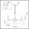 Люстра подвесная Lumion GEMMA 3785/3