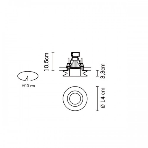 Встраиваемый светильник Fabbian Faretti D27F0201