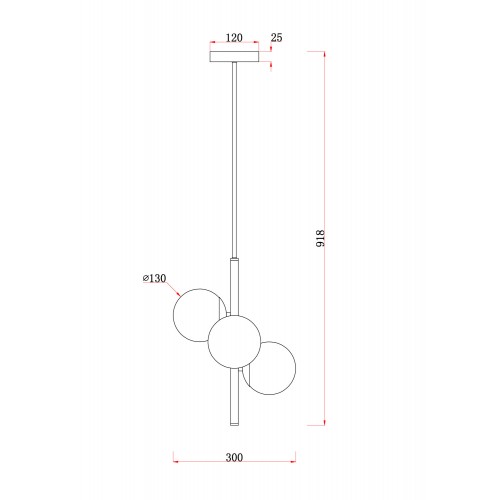 Подвесной светильник Freya Modern Zing FR5199PL-03BS